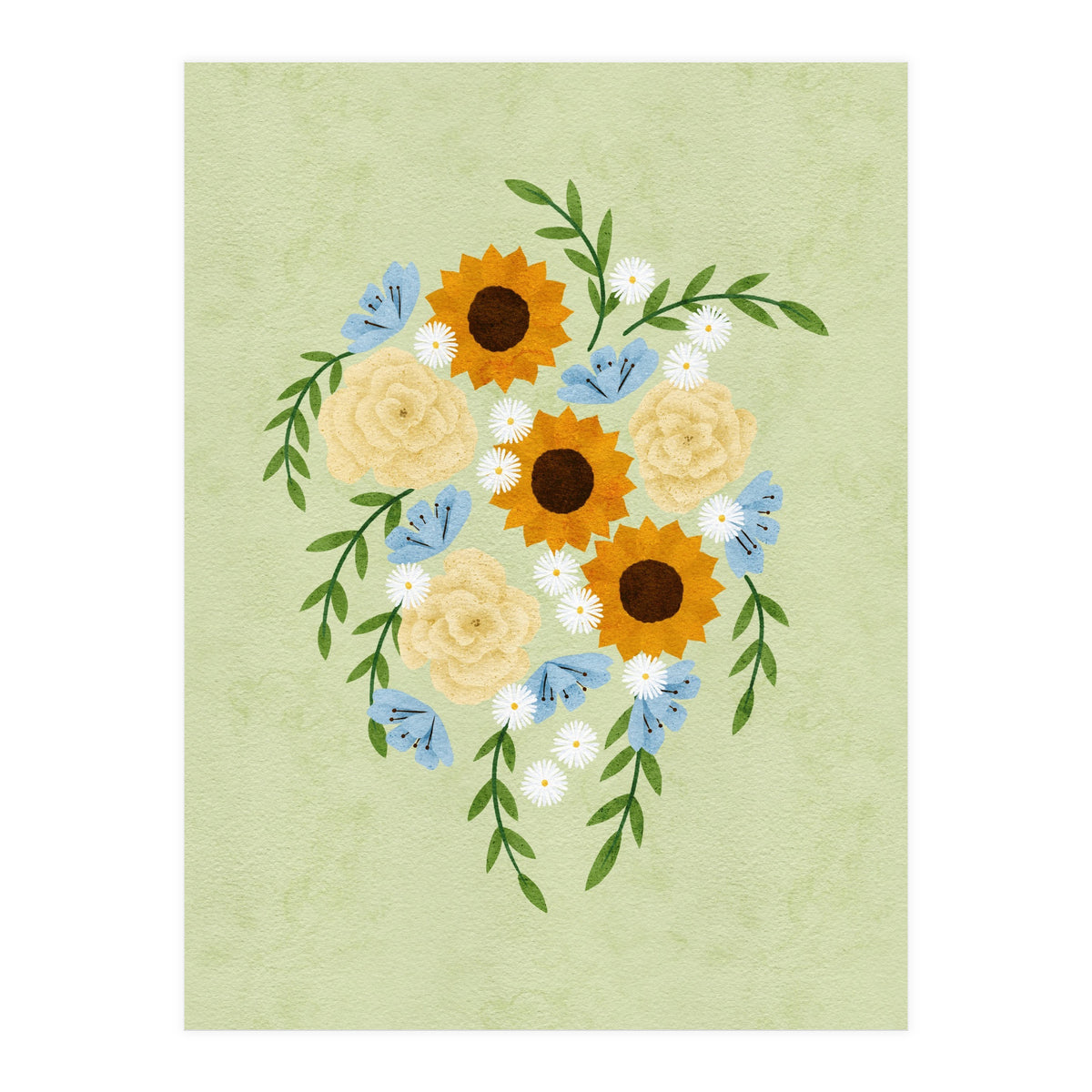Sunflower Bouquet (Print Only)