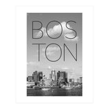 BOSTON Skyline North End & Financial District | Text & Skyline (Print Only) thumbnail