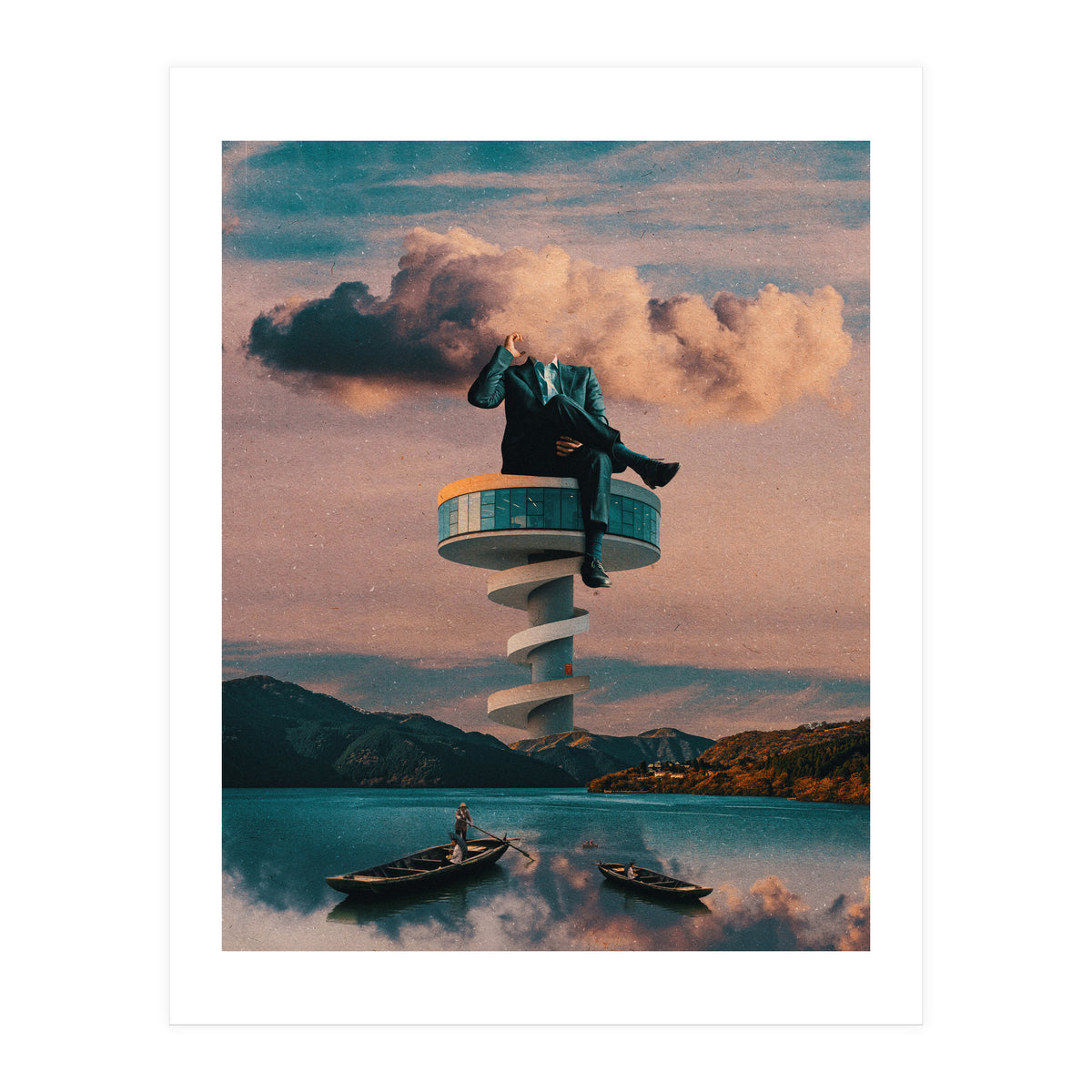 Man On The Tower (Print Only)