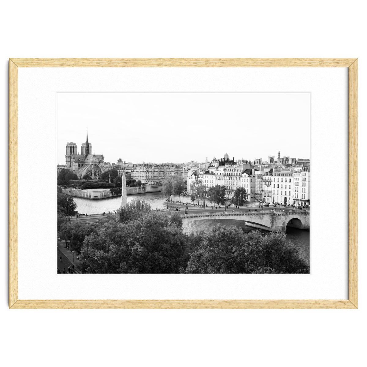 Paris View in Black and White