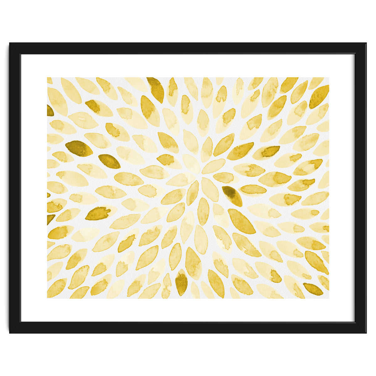 Watercolor Burst Yellow