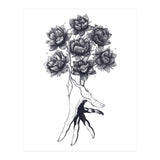 Hand With Lotuses (Print Only) thumbnail