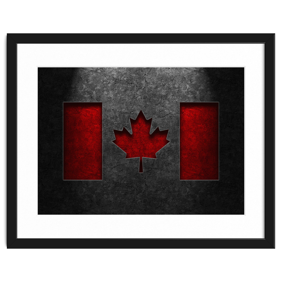 Canadian Flag Stone Texture