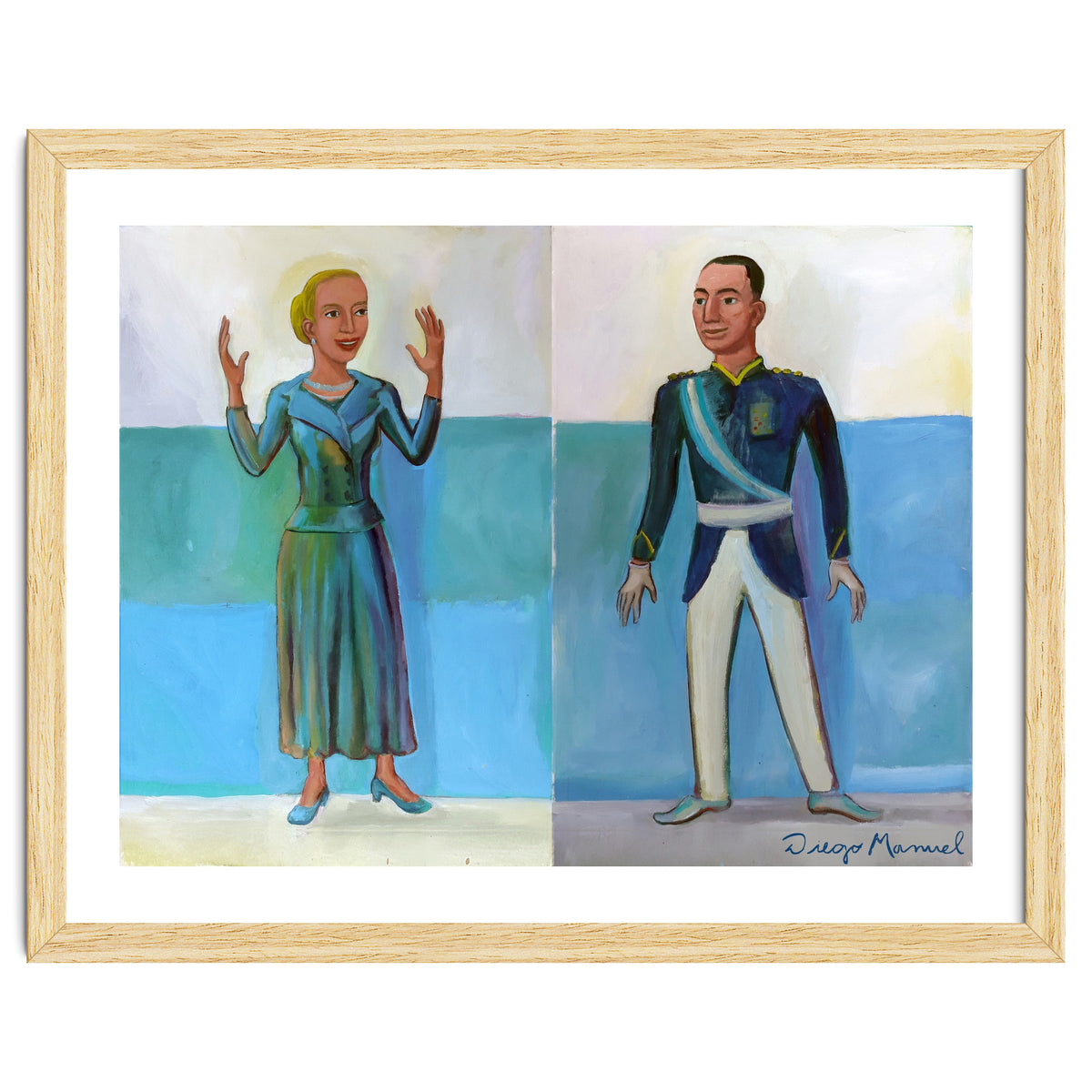 Diptico Evita Y Peron