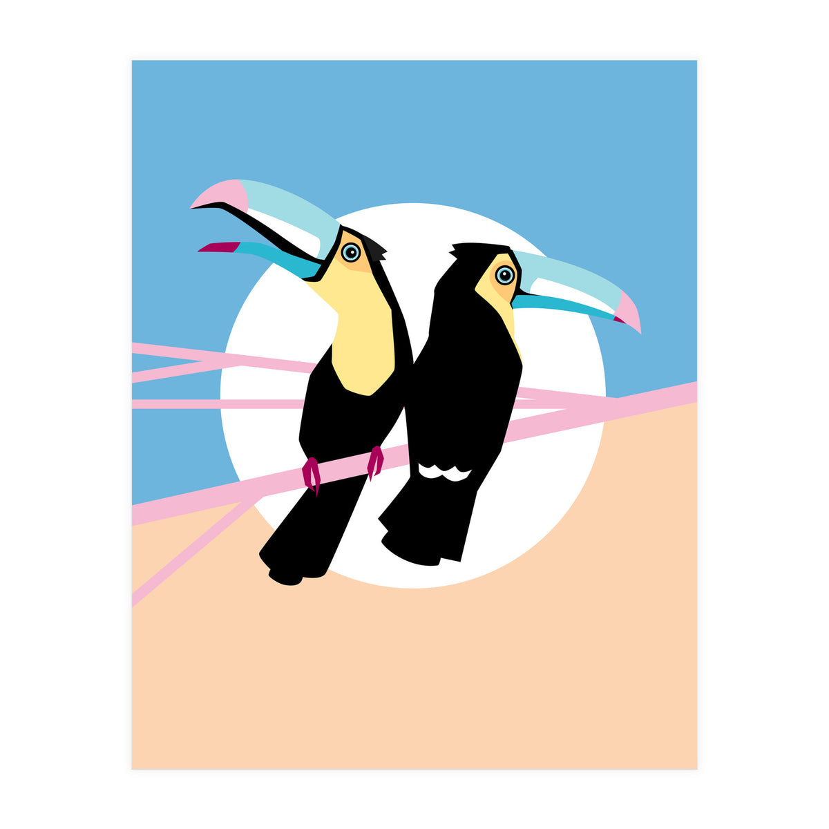 Pastel Toucans (Print Only)