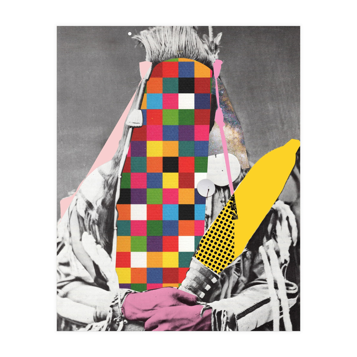 Musterhafte Quadratur Eines Indianers (Print Only)