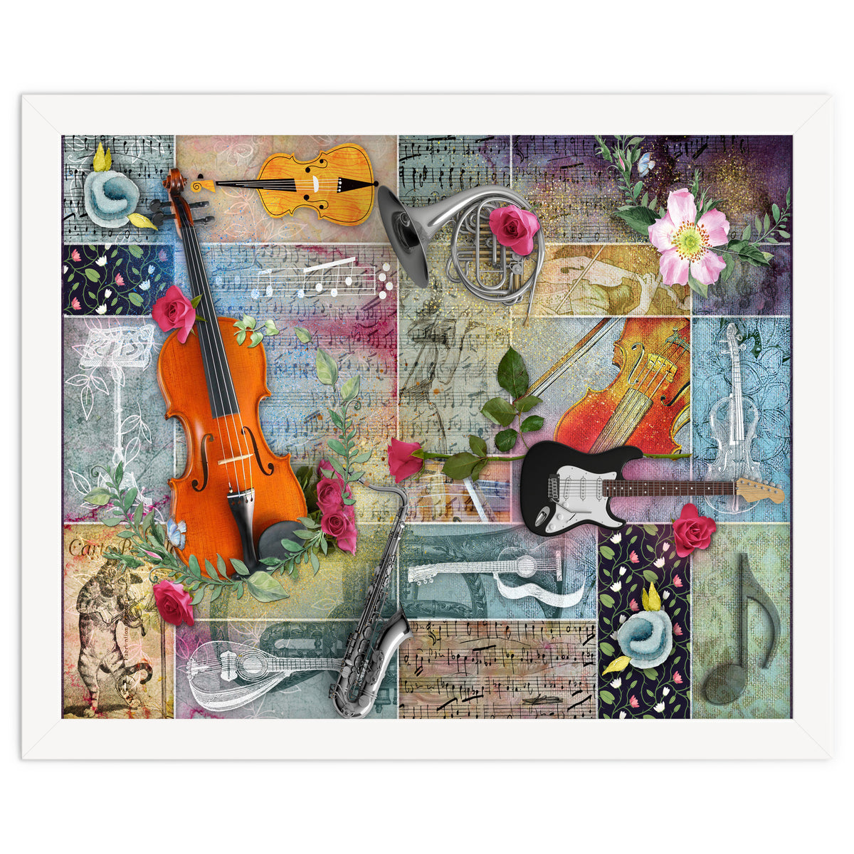 Musical Garden Collage