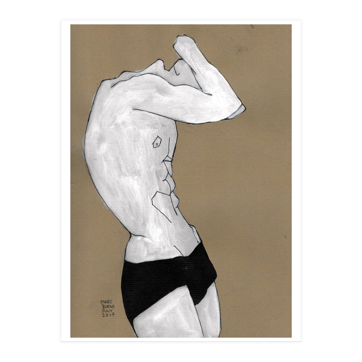 Untitled #41 - Man in black shorts (Print Only)