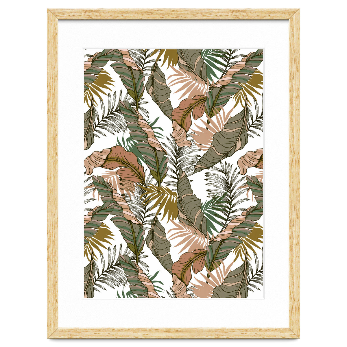 Drawing of wild tropical jungle I