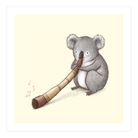 Koala Playing a Didgeridoo (Print Only)