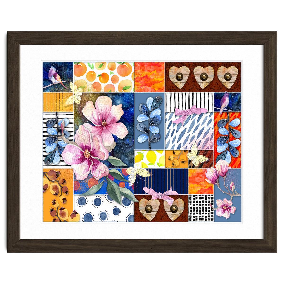 Romantic Floral Collage