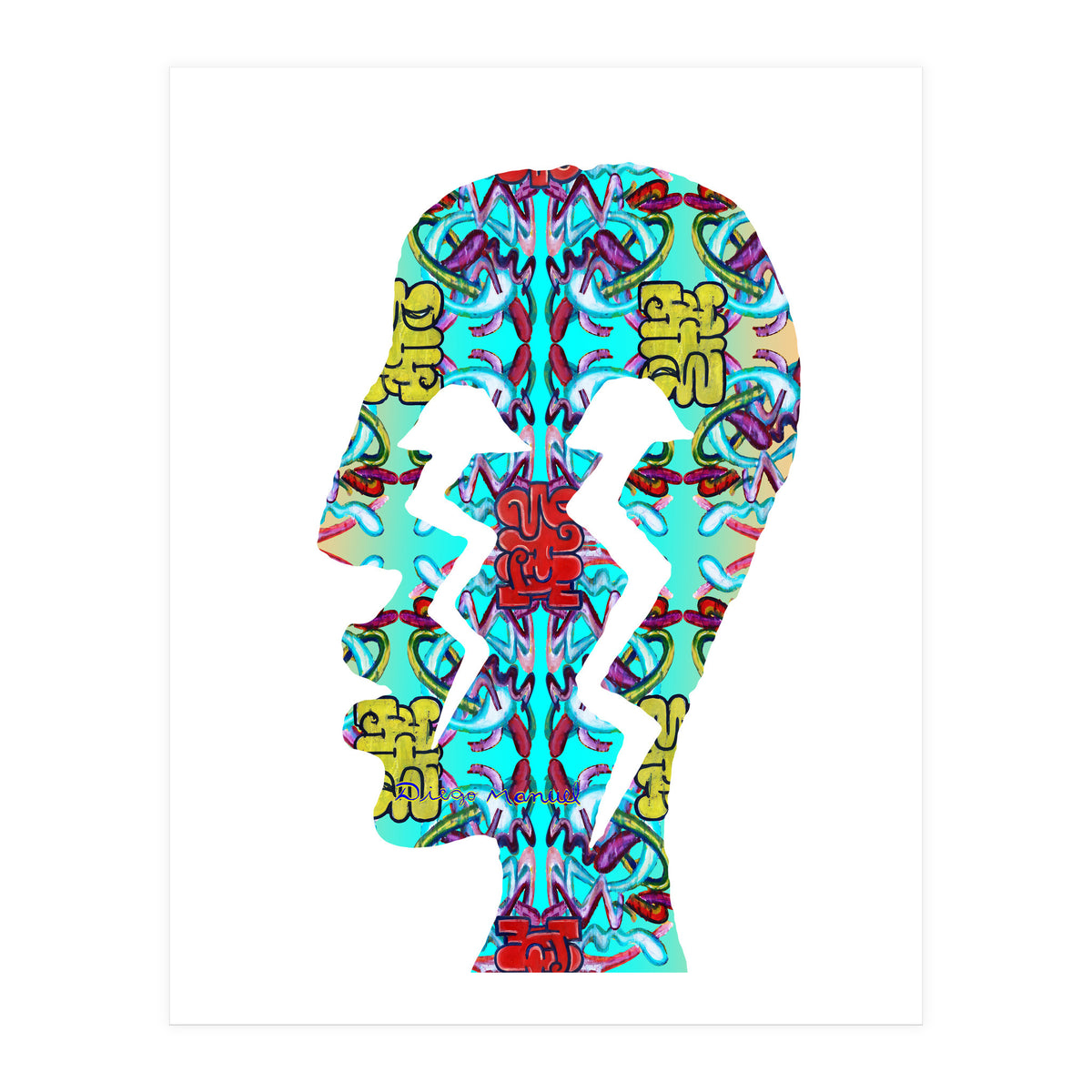 Perfil Con Rayos 6 (Print Only)