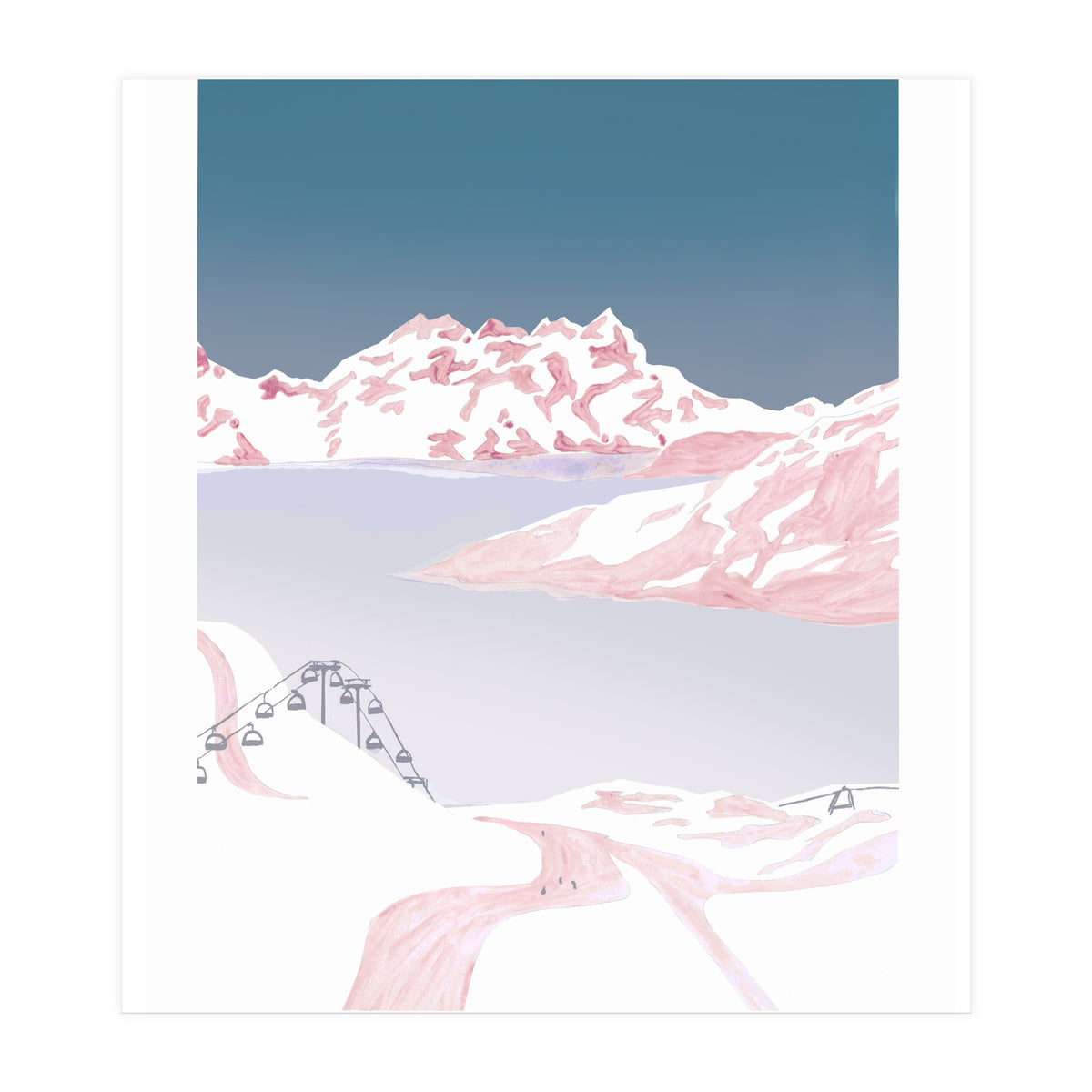Mountain Love Slopes (Print Only)