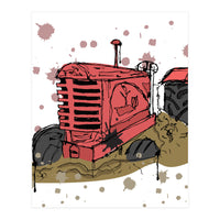 Abandoned tractor sketch (Print Only)