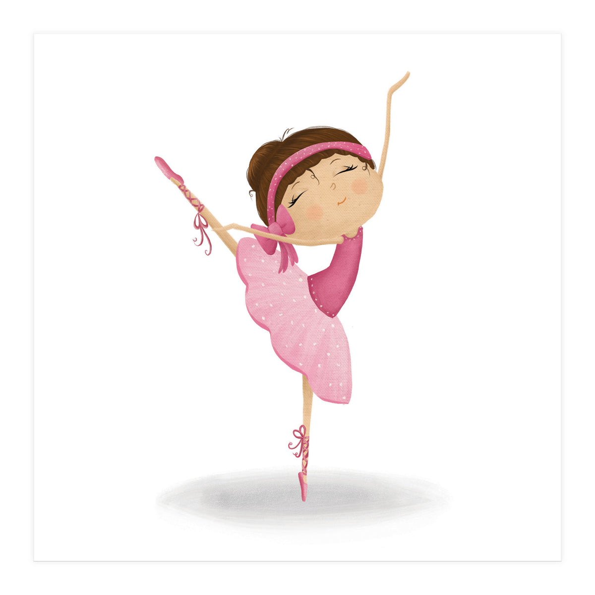Adorable Ballerina Nursery Print (Print Only)