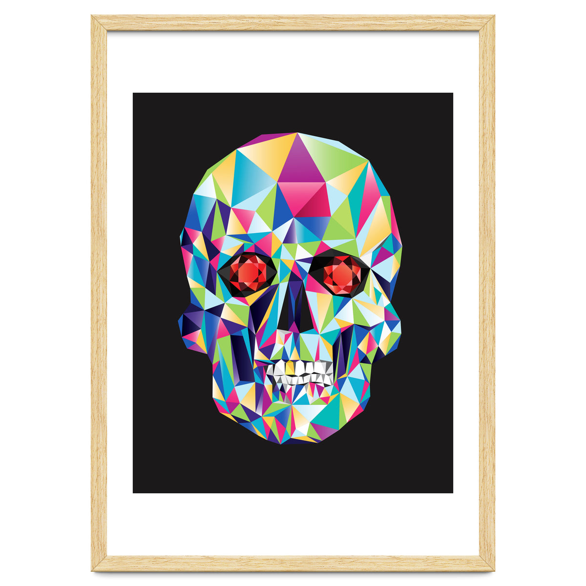 Geometric Candy Skull