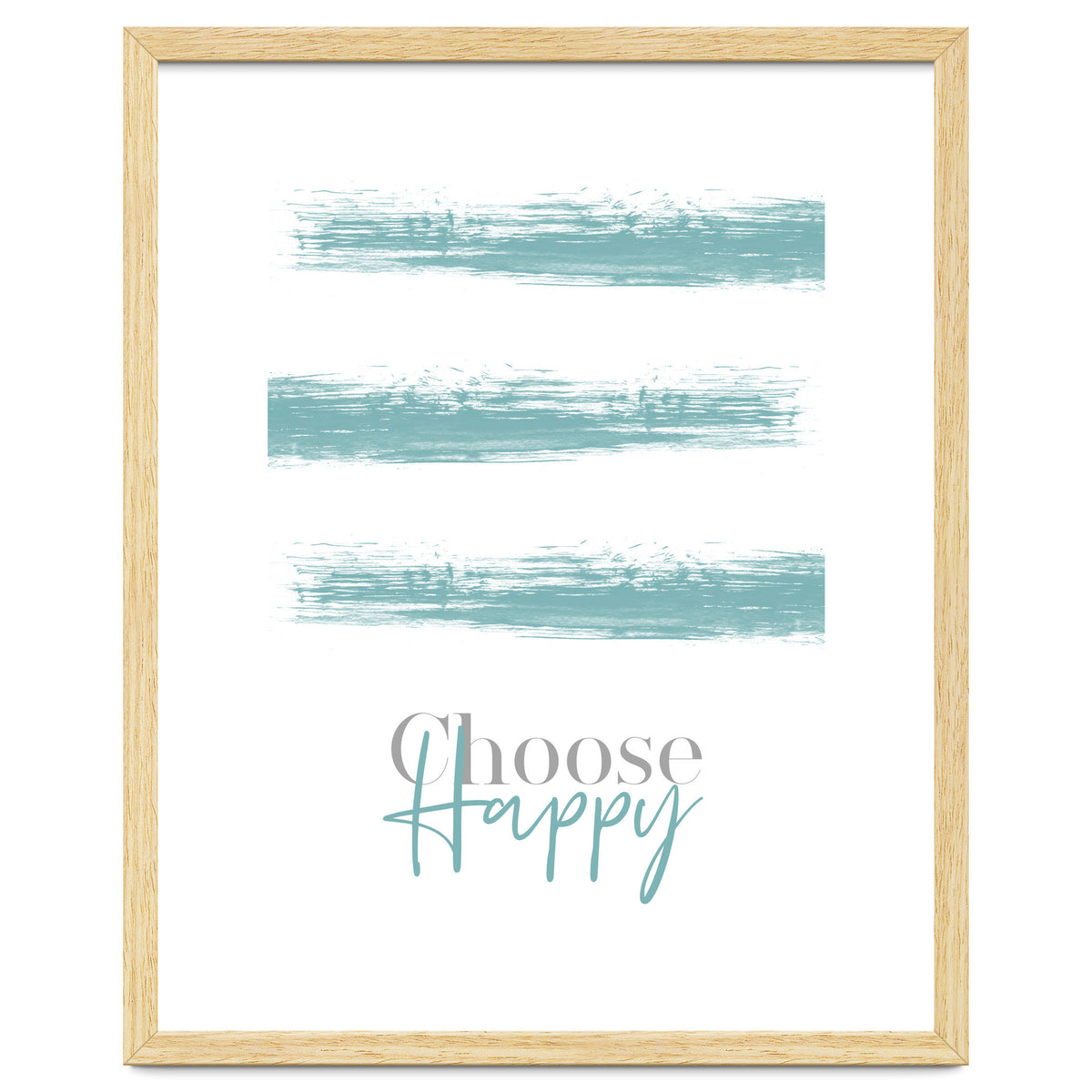 Text Art CHOOSE HAPPY | turquoise