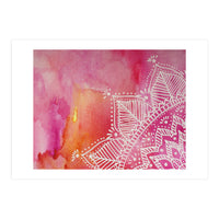 Abstract mandala tye-die - pink (Print Only)