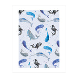 Whales Repeat Pattern (Print Only) thumbnail