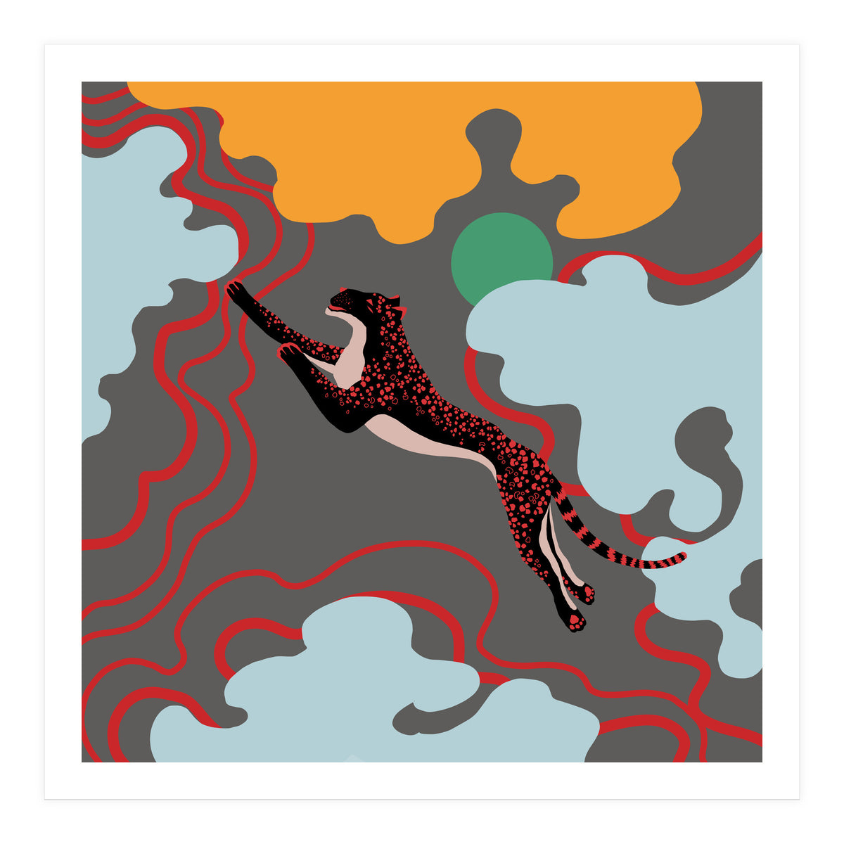 black leopard (Print Only)