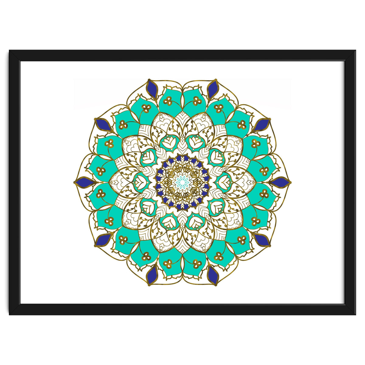 Blue and Gold Mandala