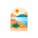 Desert Oasis Landscape (Print Only) thumbnail