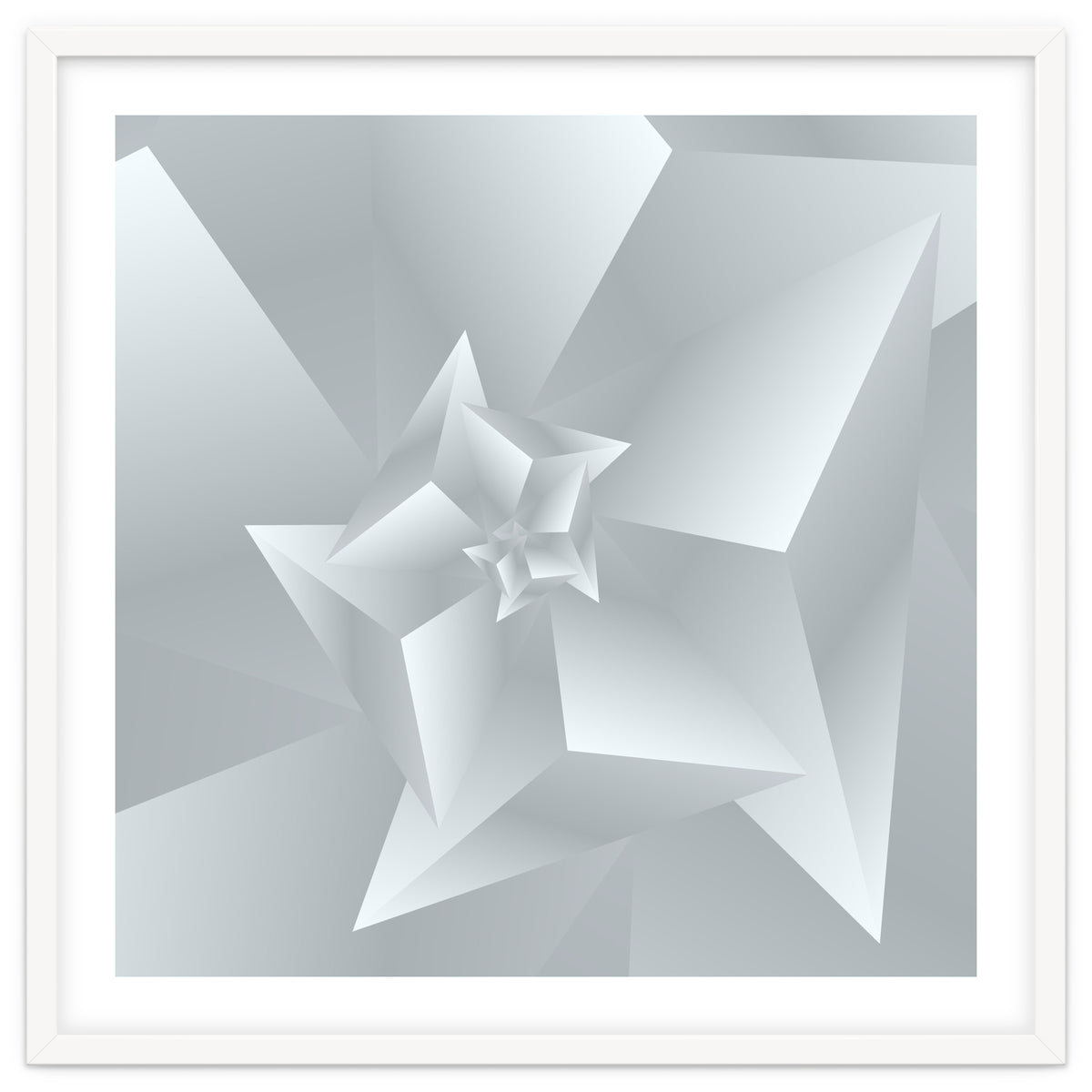 Trendy White Triangle