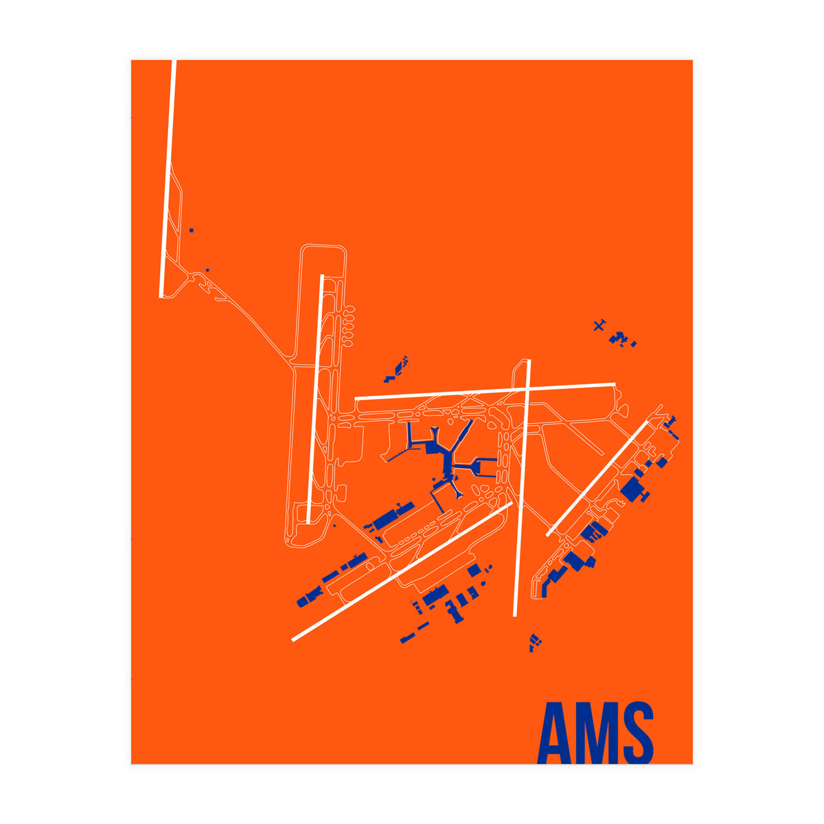 Amsterdam Airport Layout (Print Only)