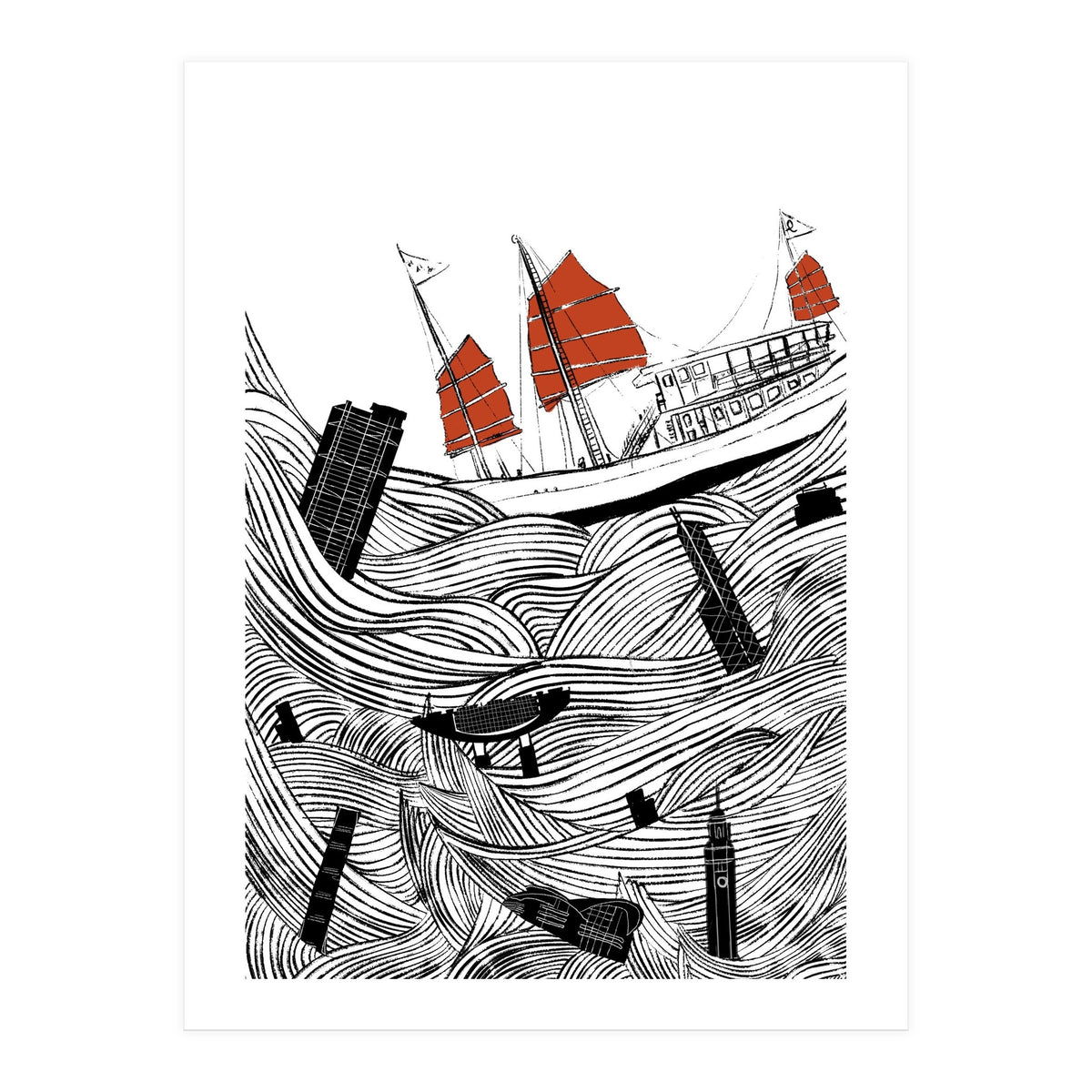 Hong Kong Typhoon (Print Only)