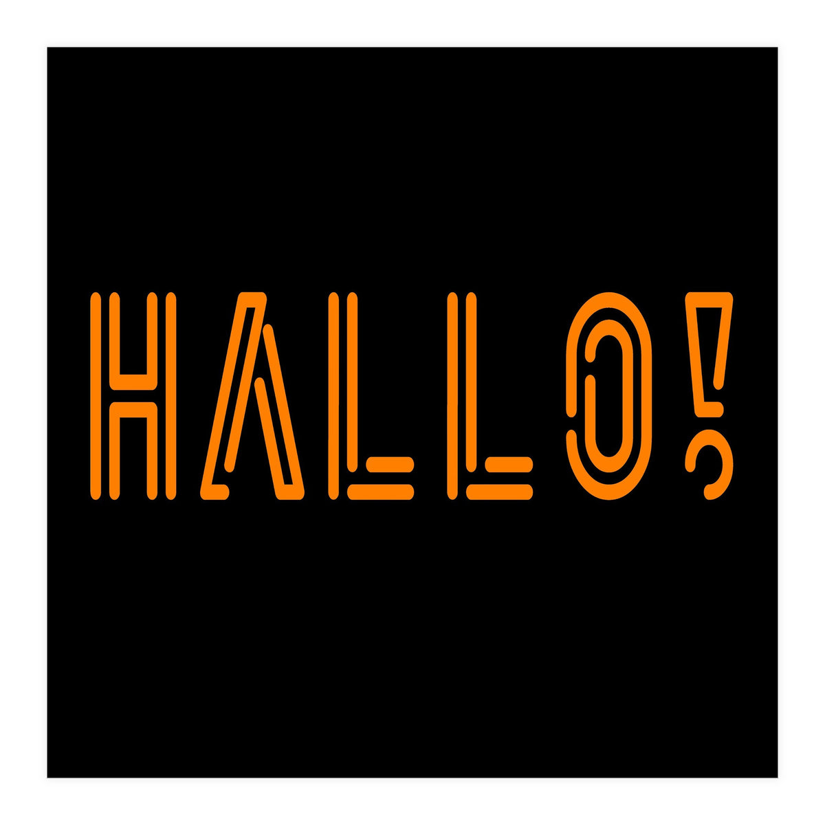 Hallo! German greetings (Print Only)