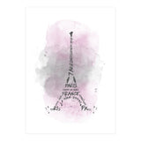 Watercolor Art Eiffel Tower | pink (Print Only) thumbnail