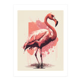 Flamingo Painting (Print Only) thumbnail