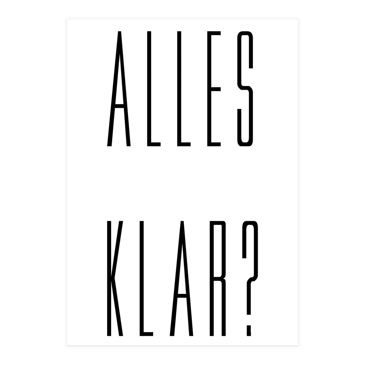 Alles Klar - German vocabulary! (Print Only)
