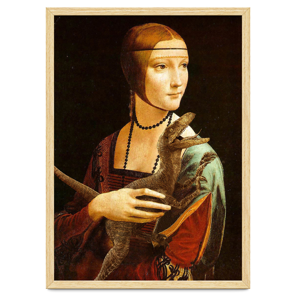 Lady With A Velociraptor