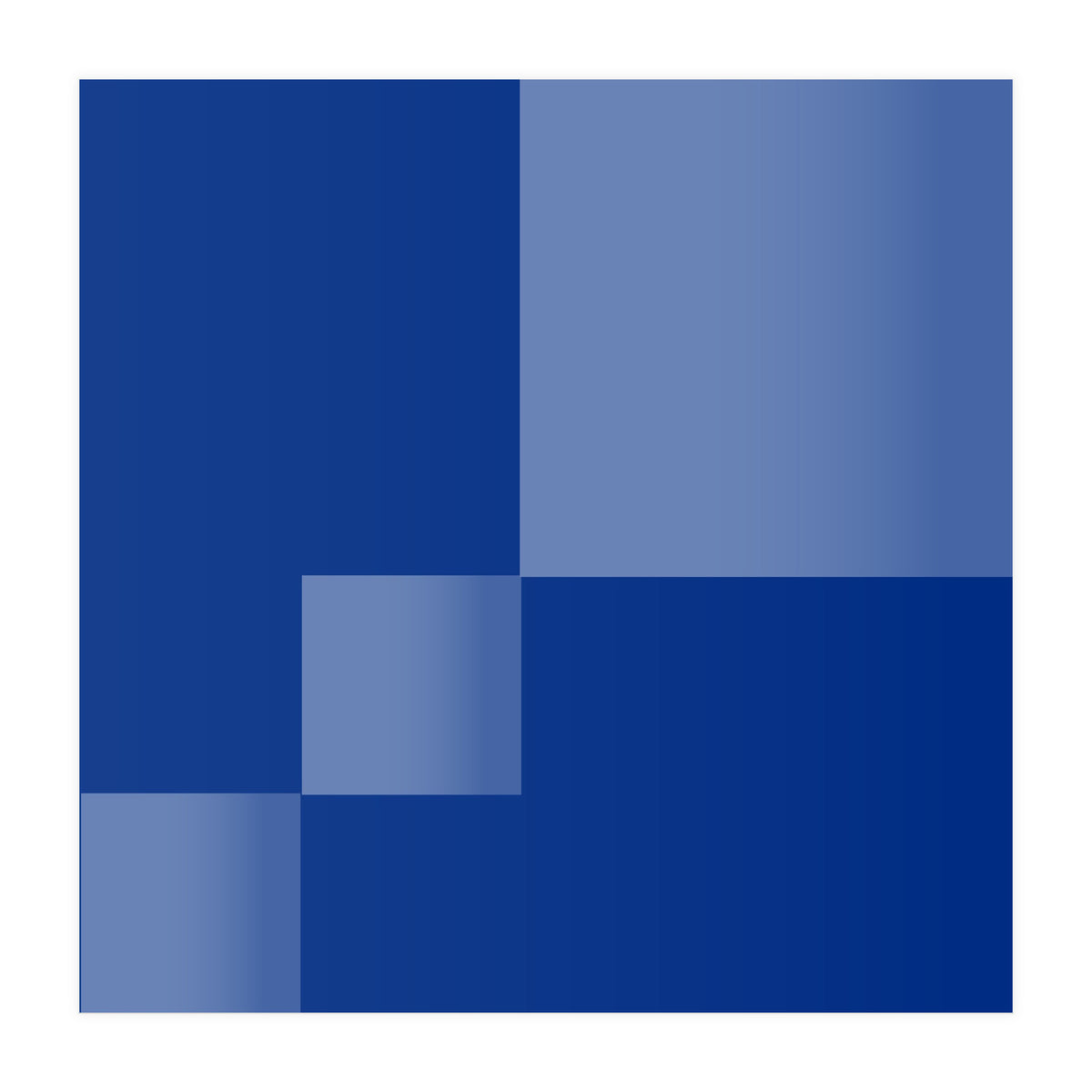 Blue coast | Abstract minimal (Print Only)