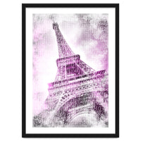 PARIS Watercolor Eiffel Tower | pink