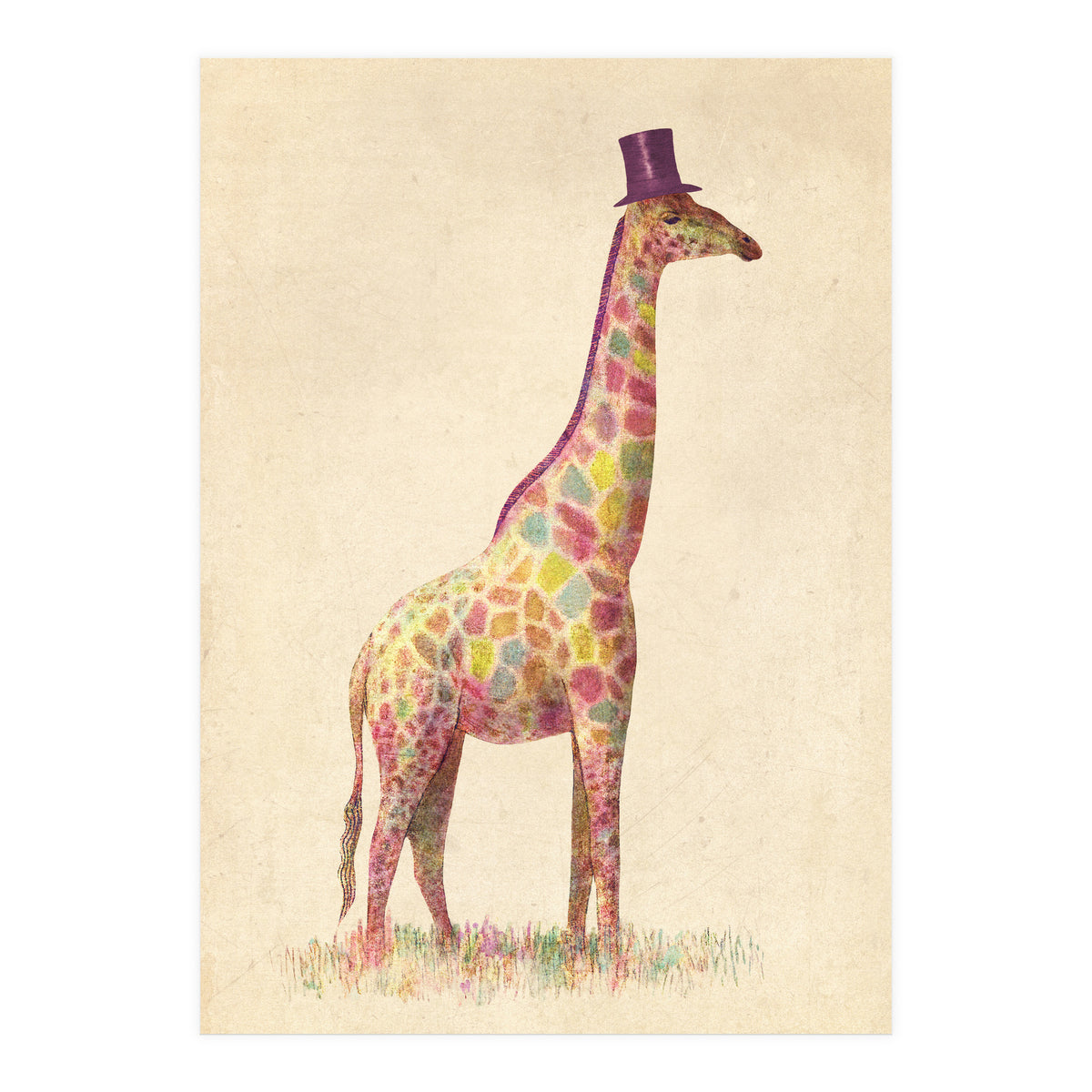 Fashionable Giraffe (Print Only)