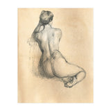 Nude beautiful girl from the back (Print Only) thumbnail