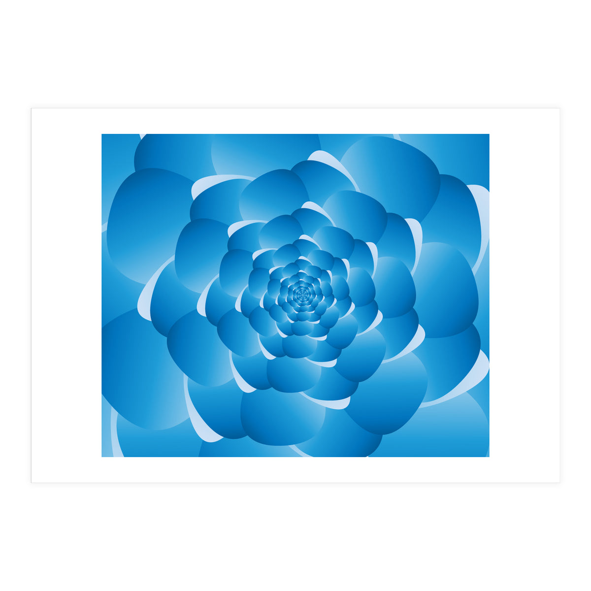 Sky Cloud Spiral Blue Spiral (Print Only)