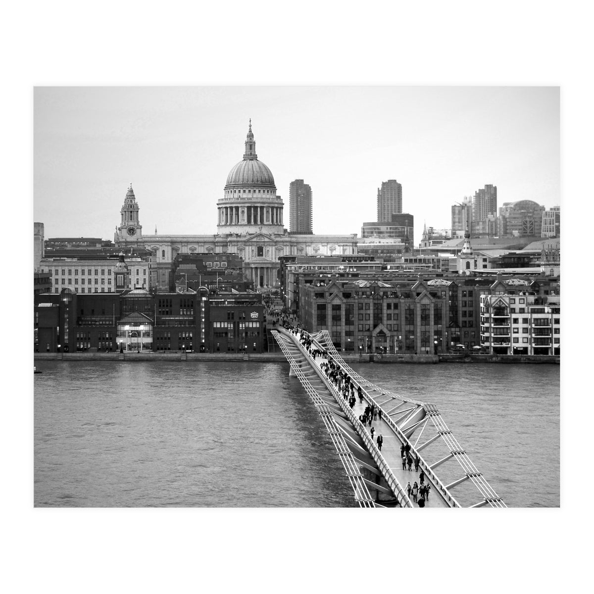 London St Pauls And Millennium Bridge  (Print Only)