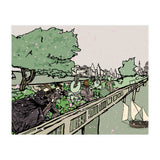 A Windy Day On The Garden Bridge (Print Only) thumbnail
