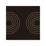 Golden circles | abstract minimal (Print Only) thumbnail