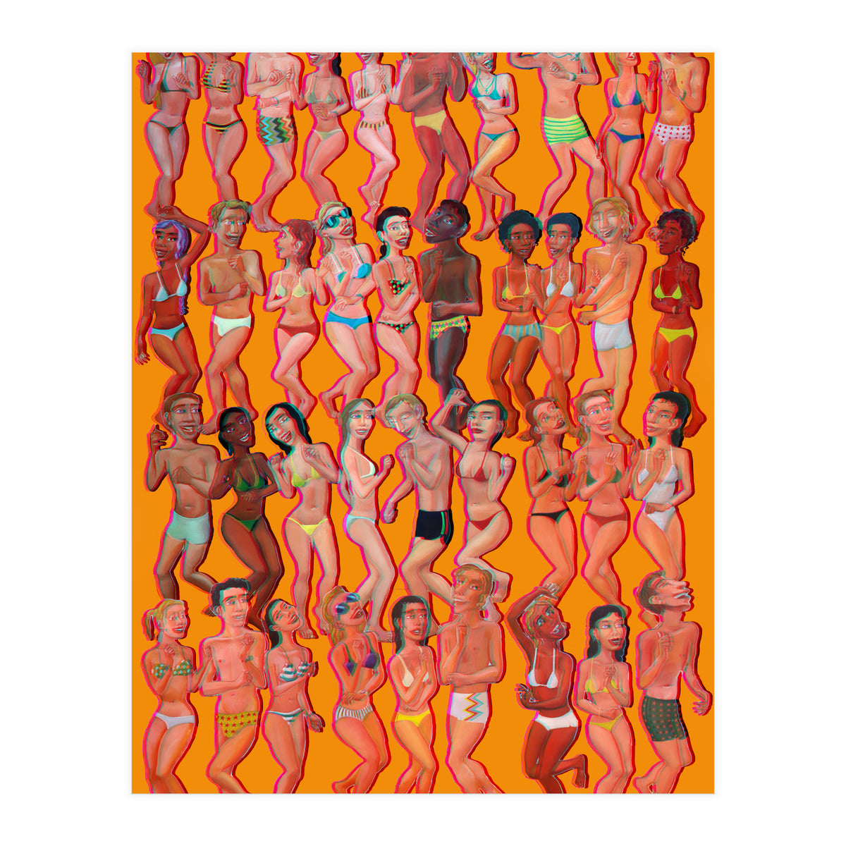 Bailando En La Playa 3d (Print Only)