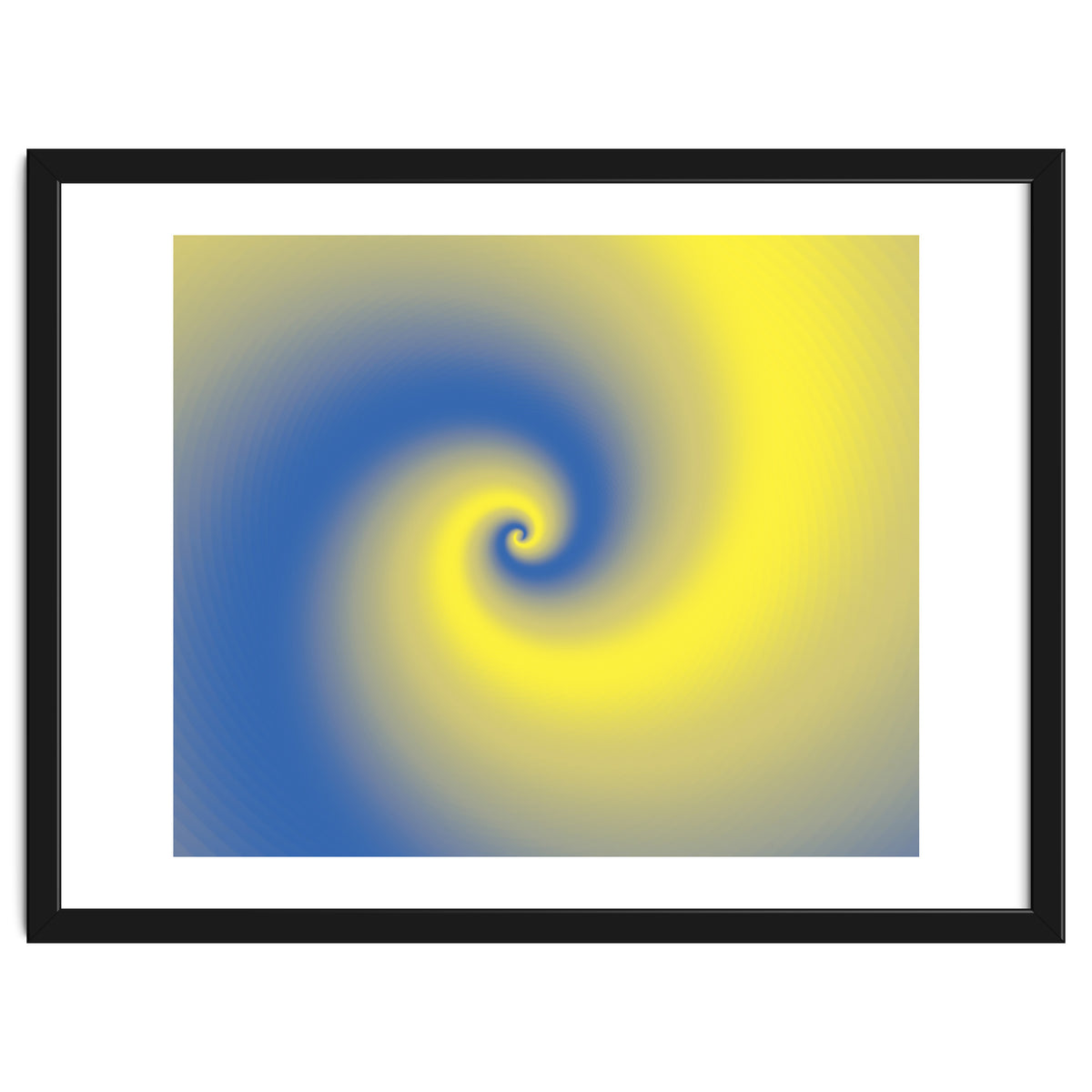 Yellow & Blue Abstract