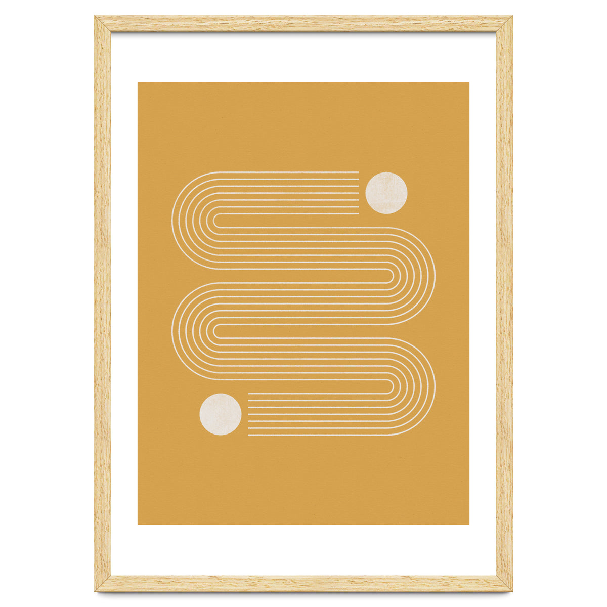 Mid-Century Modern No.20 - Woodblock Print