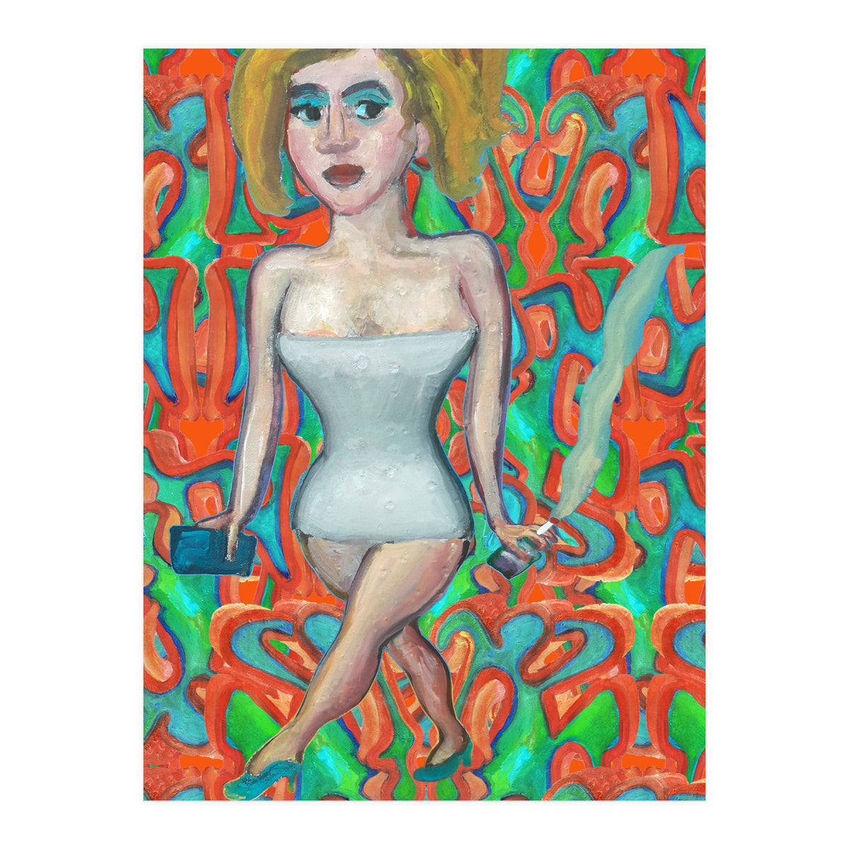 Chica Con Cigarrillo 4 (Print Only)