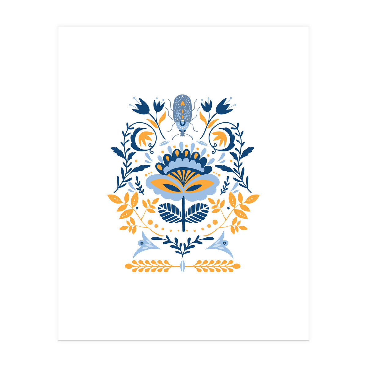 Scandinavian Folk Study 011  (Print Only)