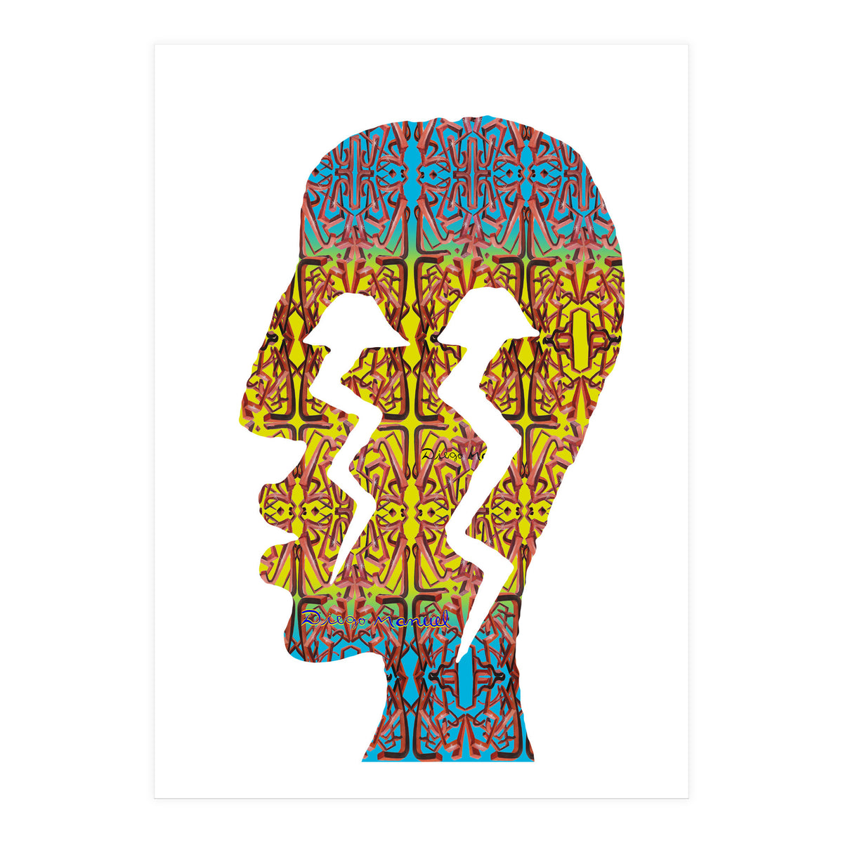 Perfil Con Rayos 7 (Print Only)