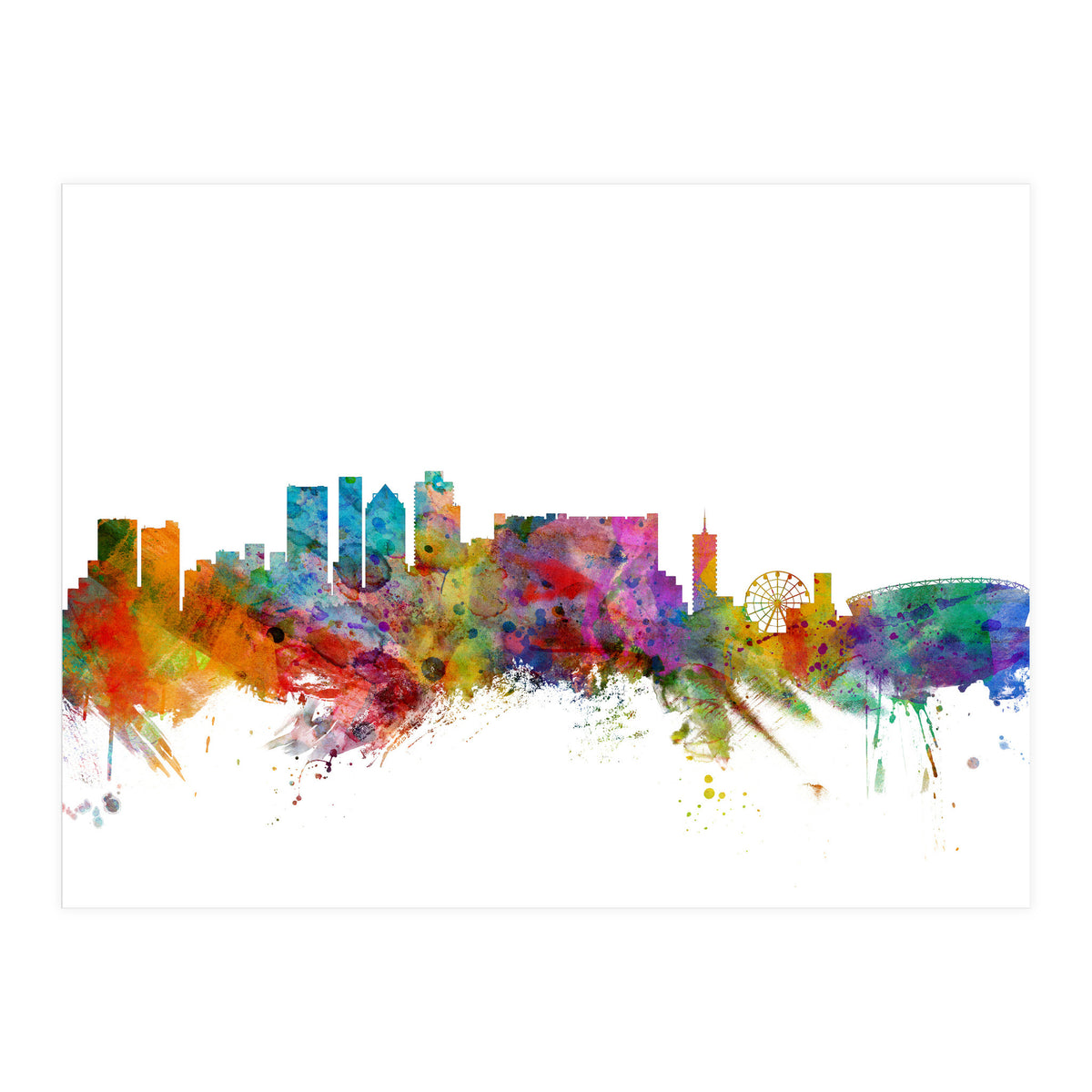 Cape Town South Africa Skyline (Print Only)