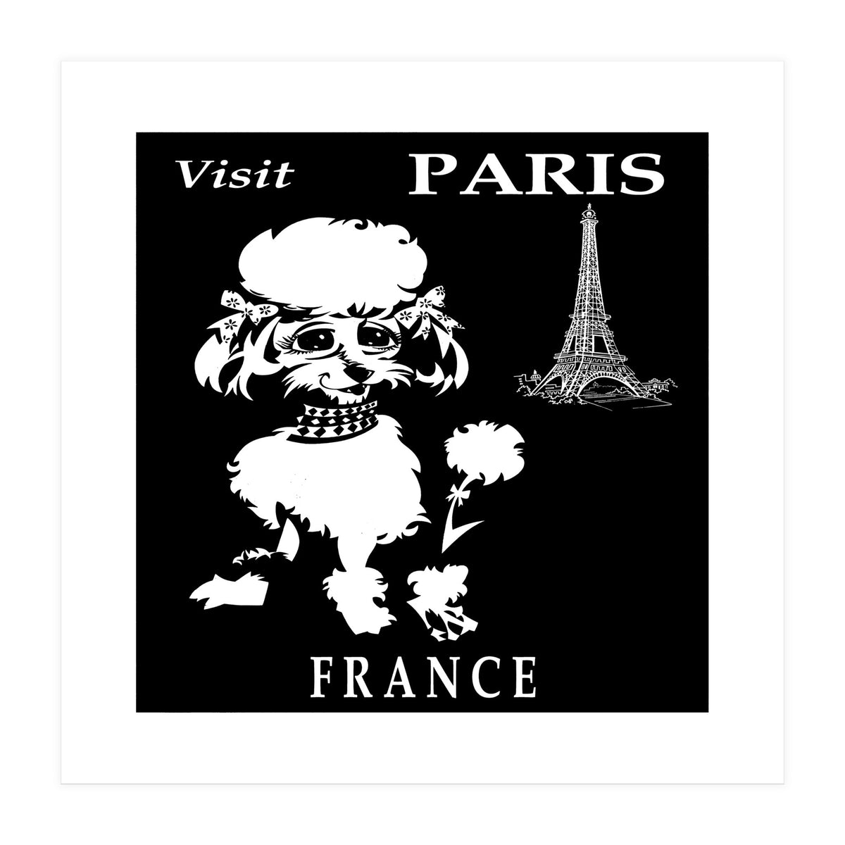 Paris France Travel Poster (Print Only)